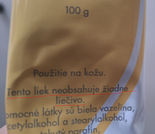 liečivý krém